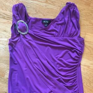 Purple dressy tank top